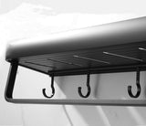 Aluminium Bathroom Shelf - Black - Housdecor Hooks