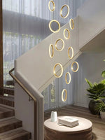 Cascade Halo LED Pendant Chandelier - Housdecor Ceiling Light Fixture