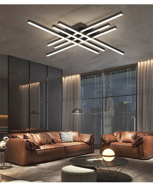 Contemporary Grid LED Chandelier - Housdecor