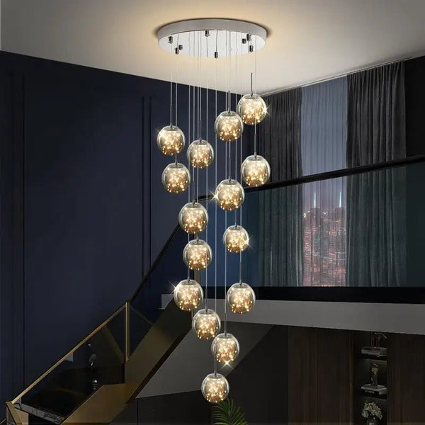 Galaxy Sphere LED Pendant Chandelier - Housdecor Ceiling Light Fixture