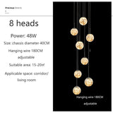 Galaxy Sphere LED Pendant Chandelier - Housdecor Ceiling Light Fixture