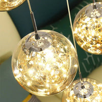 Galaxy Sphere LED Pendant Chandelier - Housdecor Ceiling Light Fixture