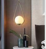 Modern LED Round Glass Ball Hanging Pendant Light - Housdecor Light Fixture