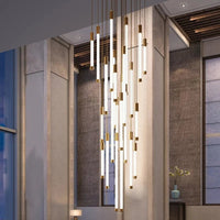 Modern LED Staircase Chandelier - Housdecor Ceiling Light Fixture