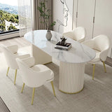 Modern Nordic Marble Slate Dining Table - Housdecor Dining Table