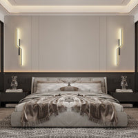 Modern Strip LED Wall Lamp - Matte Black - Housdecor