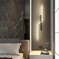 Modern Strip LED Wall Lamp - Matte Black - Housdecor