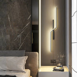 Modern Strip LED Wall Lamp - Matte Black - Housdecor