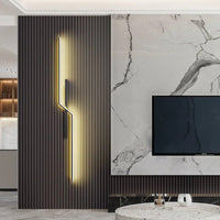 Modern Strip LED Wall Lamp - Matte Black - Housdecor