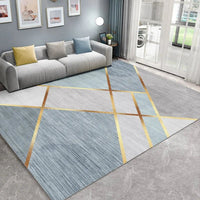 Nordic Luxury Living Room Rug - Grey - Housdecor Carpet