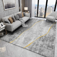 Nordic Luxury Living Room Rug - Grey - Housdecor Carpet