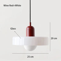 Nordic Retro Glass LED Pendant - Housdecor Ceiling Light Fixture