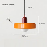 Nordic Retro Glass LED Pendant - Housdecor Ceiling Light Fixture