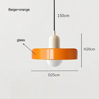 Nordic Retro Glass LED Pendant - Housdecor Ceiling Light Fixture