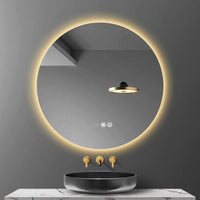 Round Smart LED Bathroom Mirror - Housdecor