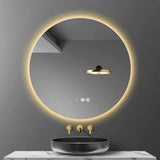 Round Smart LED Bathroom Mirror - Housdecor