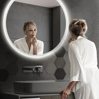 Round Smart LED Bathroom Mirror - Housdecor