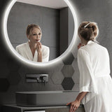 Round Smart LED Bathroom Mirror - Housdecor