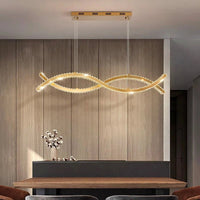 Wave Crystal Inspired Pendant Ceiling Light - Housdecor Ceiling Light Fixture