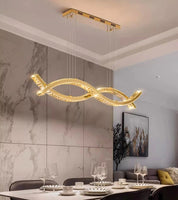 Wave Crystal Inspired Pendant Ceiling Light - Housdecor Ceiling Light Fixture